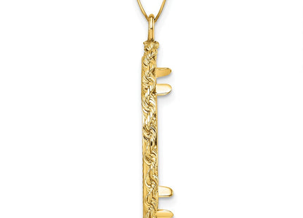 14K gold pendant, alternate view