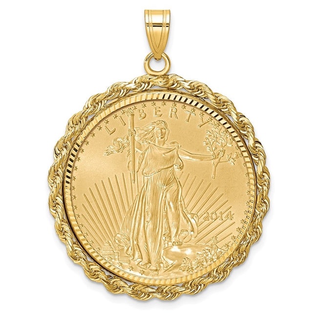 14k Yellow Gold Pendants Style C3012D - Classique Jewelry Inc.