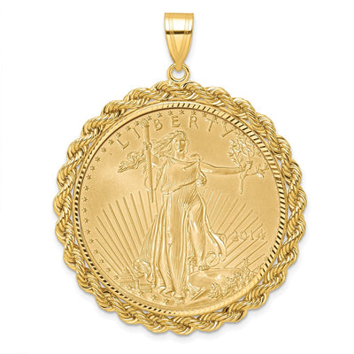 14K yellow gold pendant