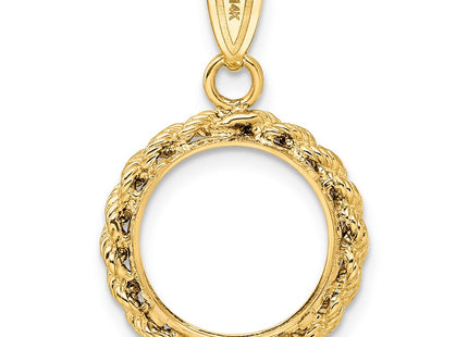 14K gold pendant, another view
