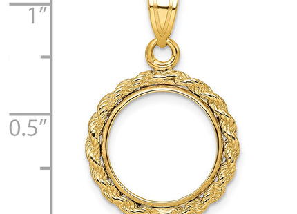 14K gold pendant, further view