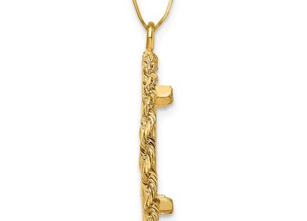 14K gold pendant, alternate view