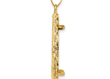 14K gold pendant, alternate view