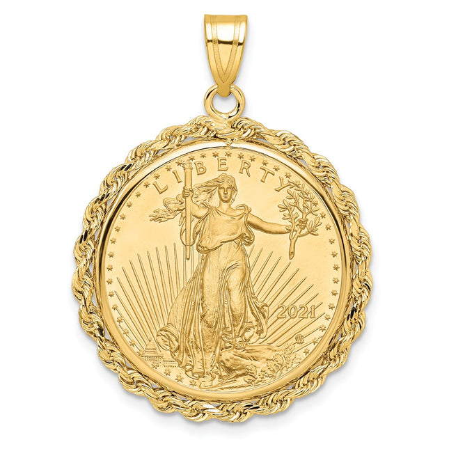 14k Yellow Gold Pendants Style C3012 - Classique Jewelry Inc.