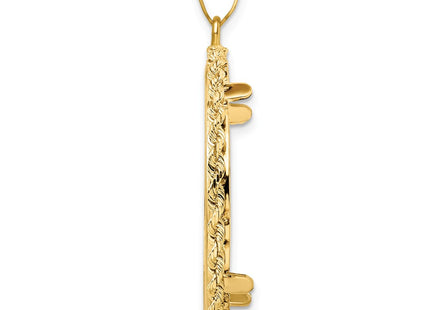 14K gold pendant, alternate view