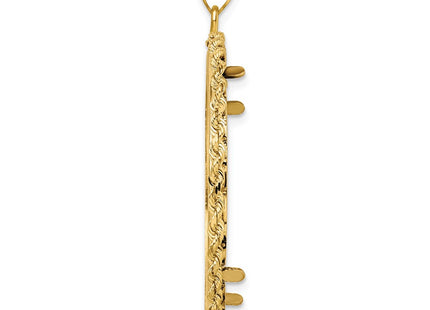 14K gold pendant, alternate view