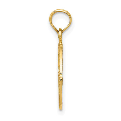 14K Claddagh Charm, 22 x 14mm
