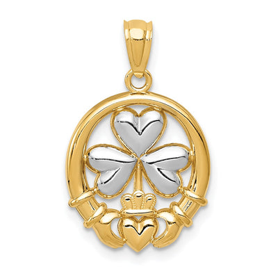 Sterling silver claddagh pendant