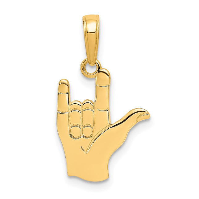 14k Yellow Gold Pendants Style C3055 - Classique Jewelry Inc.