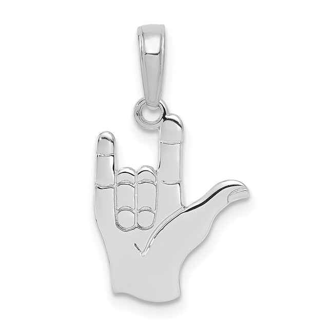 14k White Gold Pendants Style C3055W - Classique Jewelry Inc.