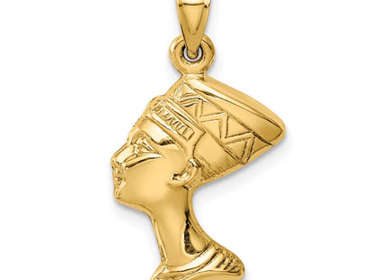14K gold snowflake pendant, another view