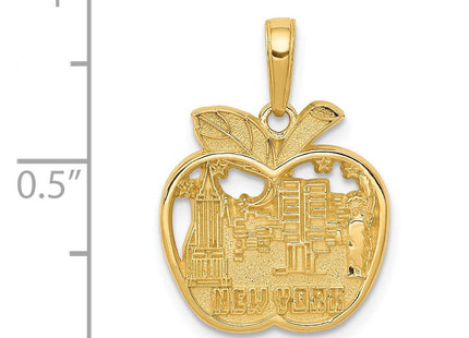 14k NEW YORK City Skyline in Apple Pendant (Style C3076)