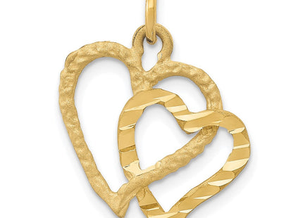 14K gold heart pendant