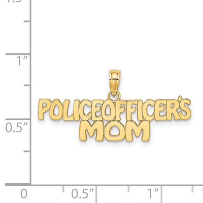 14K POLICE OFFICER'S MOM Charm