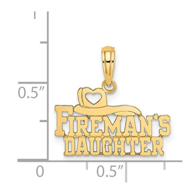 14K FIREMAN'S DAUGHTER Charm