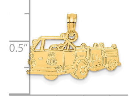 14k Fire Truck Charm (Style C3103)