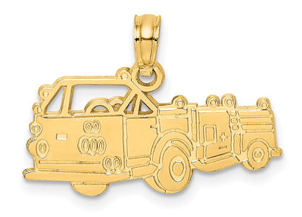 14k Fire Truck Charm (Style C3103)