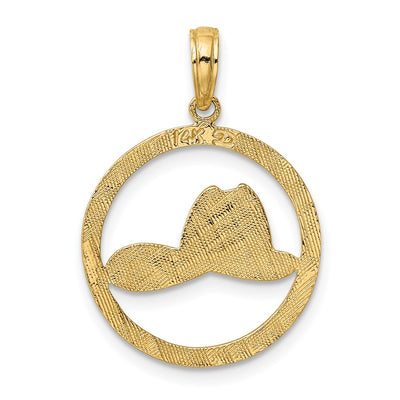 14K Fireman Helmet in Disk Charm