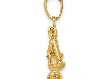 14k Yellow Gold Pendants Style C3122 - Classique Jewelry Inc.