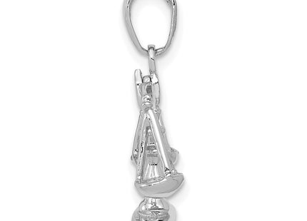 14k White Gold Pendants Style C3122W - Classique Jewelry Inc.