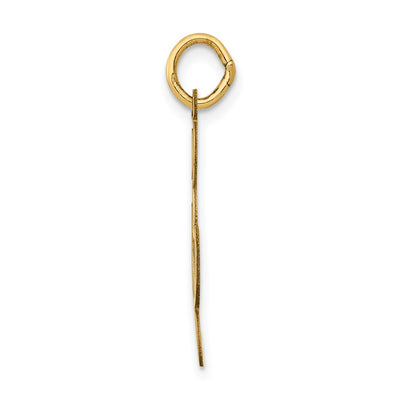 14K Polished Treble Clef Charm