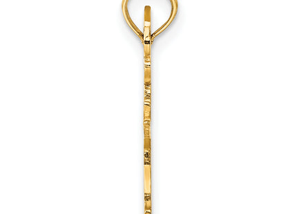 14k Ballerina Charm, 23.9 x 12.6mm
