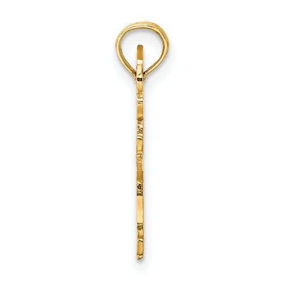 14K Ballerina Charm, 23.9 x 12.6mm