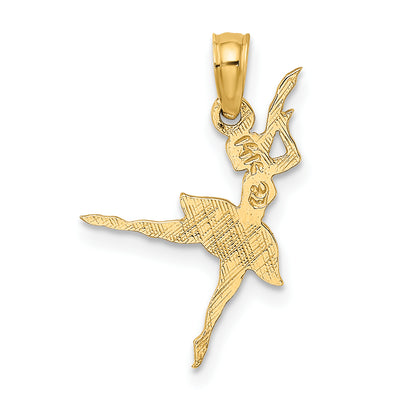 14K Ballerina Charm, 23.9 x 12.6mm