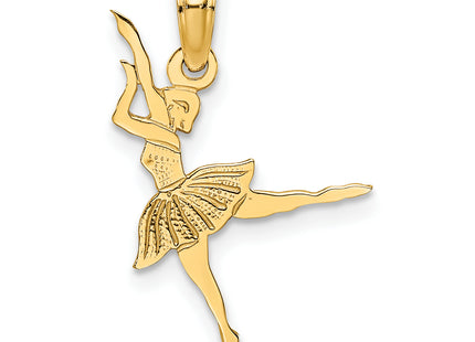14k Ballerina Charm, 23.9 x 12.6mm