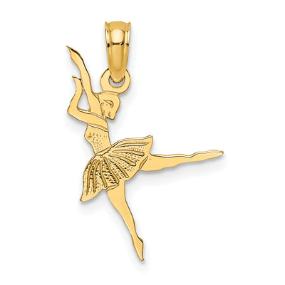 14K Ballerina Charm, 23.9 x 12.6mm