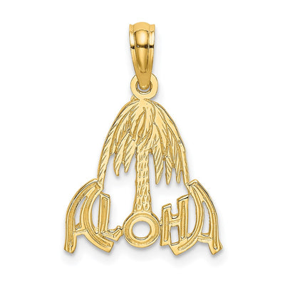 14K ALOHA Palm Tree Charm