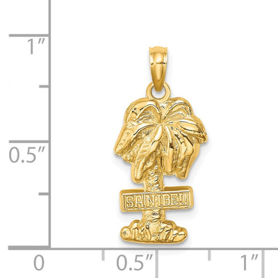 14K SANIBEL Palm Tree Charm