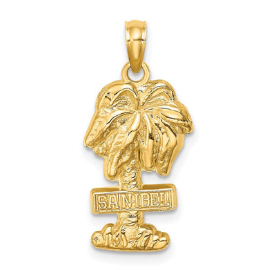 14K SANIBEL Palm Tree Charm