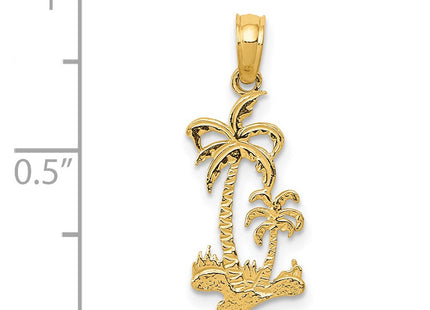 14K gold tree pendant, further view