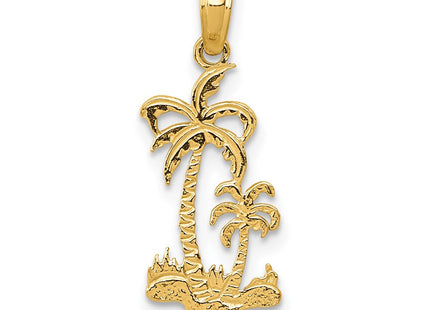 14K gold tree pendant