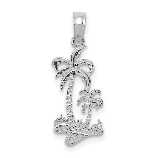 14k White Gold Pendants Style C3324W - Classique Jewelry Inc.