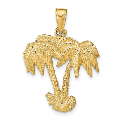 14K gold tree pendant