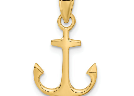 14k Anchor Pendant