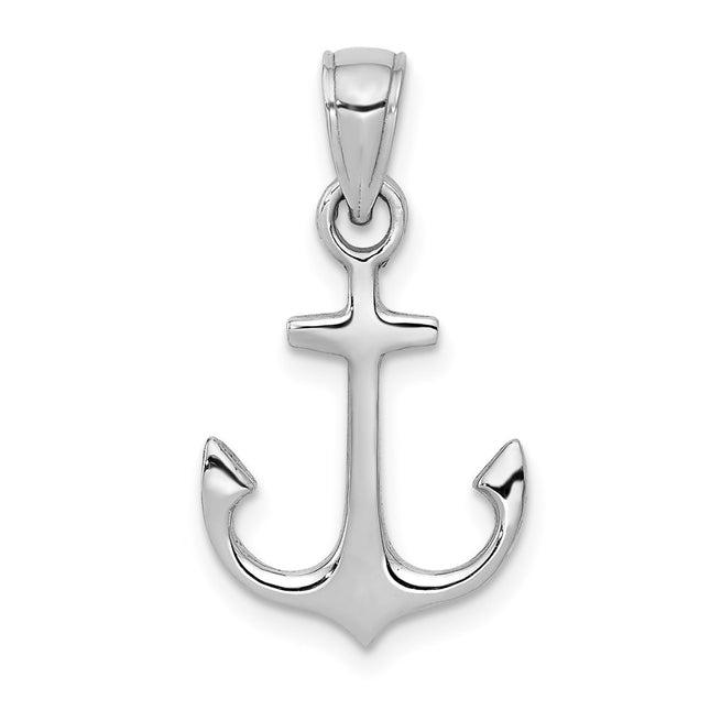 14k White Gold Pendants Style C3339W - Classique Jewelry Inc.