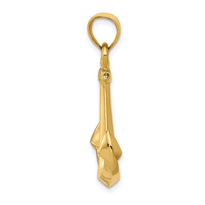 14K 3-D Anchor Pendant