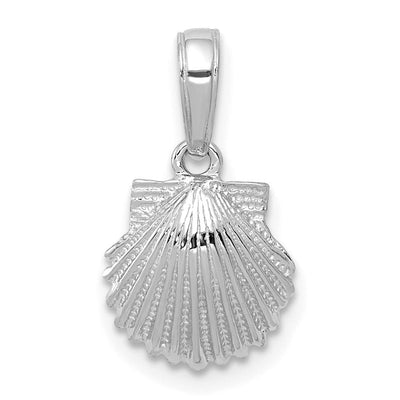 14K white gold pendant
