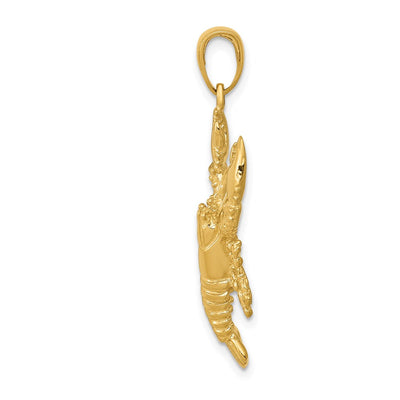 14K Lobster Pendant, 34 x 14mm