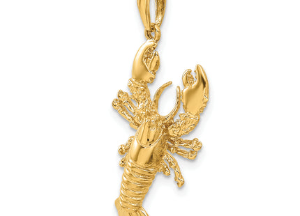 14k Lobster Pendant, 34 x 14mm