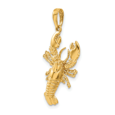 14K Lobster Pendant, 34 x 14mm