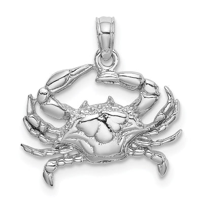 14K white gold charm