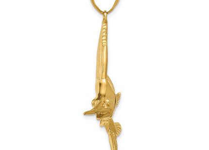 14K gold pendant, alternate view