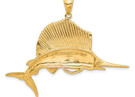 14K gold pendant, another view