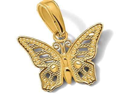 14k Cut-Out Butterfly Pendant