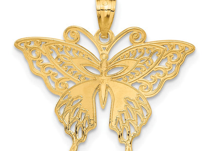 14k Yellow & Rhodium Pendants Style C3487 - Classique Jewelry Inc.