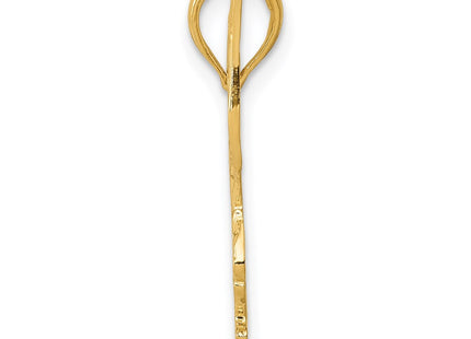 14K gold pendant, alternate view